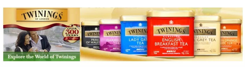 全球茶叶奢侈品牌排行榜No.4品牌：Twings-袋泡茶-英国