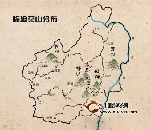 临沧普洱茶山分布图