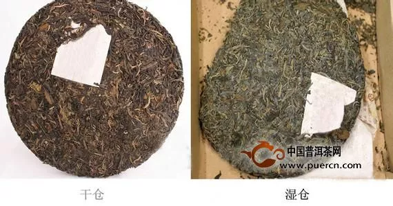 一眼辨別你的普洱茶是干倉還是濕倉的方法