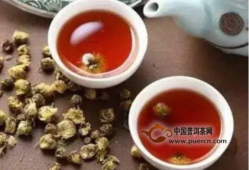 菊花普洱茶的做法