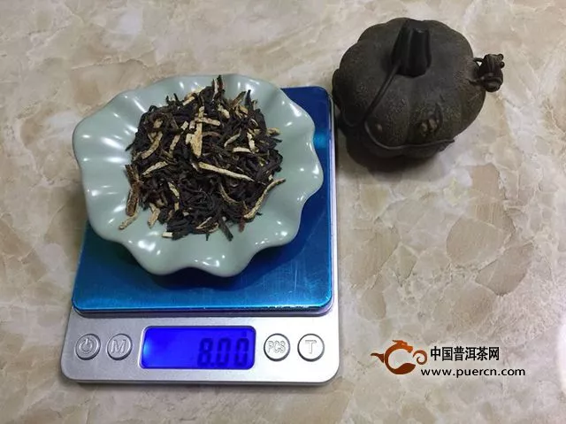 2018年大益金柑普熟茶评测