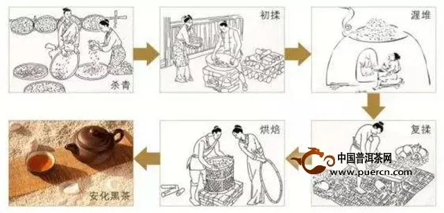传统黑茶的制作工艺