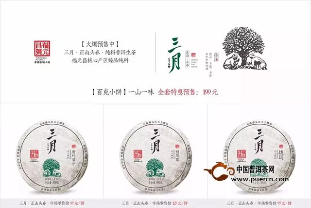 福元昌2019年春茶三月刮風(fēng)寨100克生茶【特惠預(yù)售中】