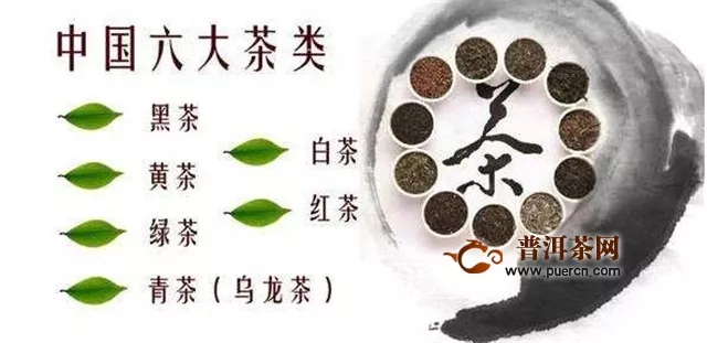 白茶、黄茶、乌龙茶、红茶和黑茶的发酵情况