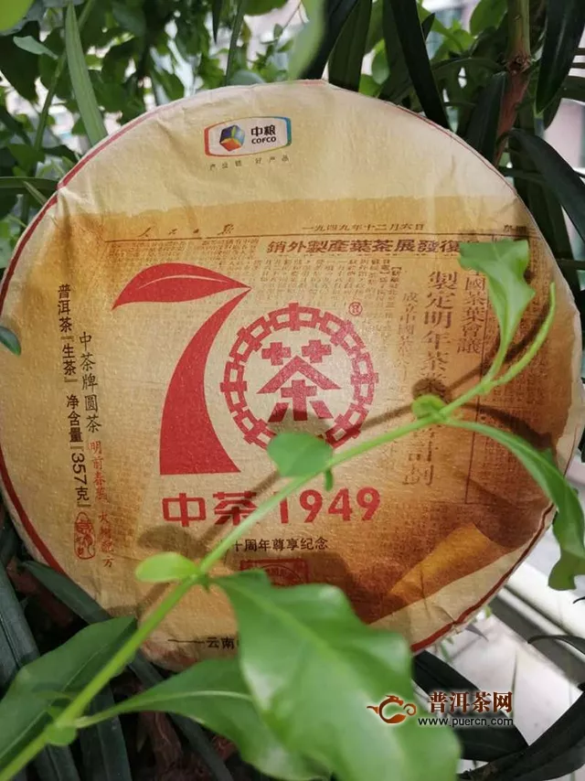 2019年中茶普洱中茶大红印七十周年尊享版生茶试用评测报告