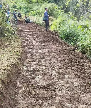 茶马古道瓦竜段修复工程在勐腊县象明乡启动