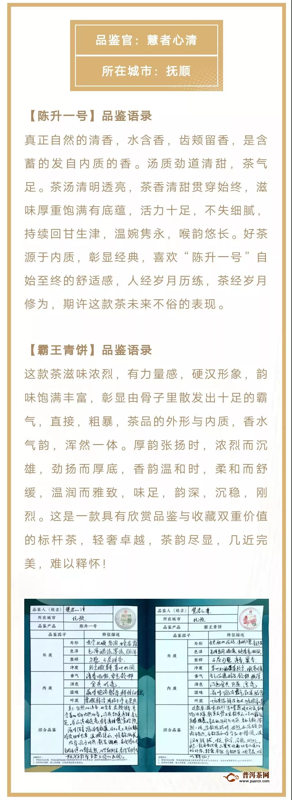 2020“陈升一号、霸王青饼”品鉴官活动
